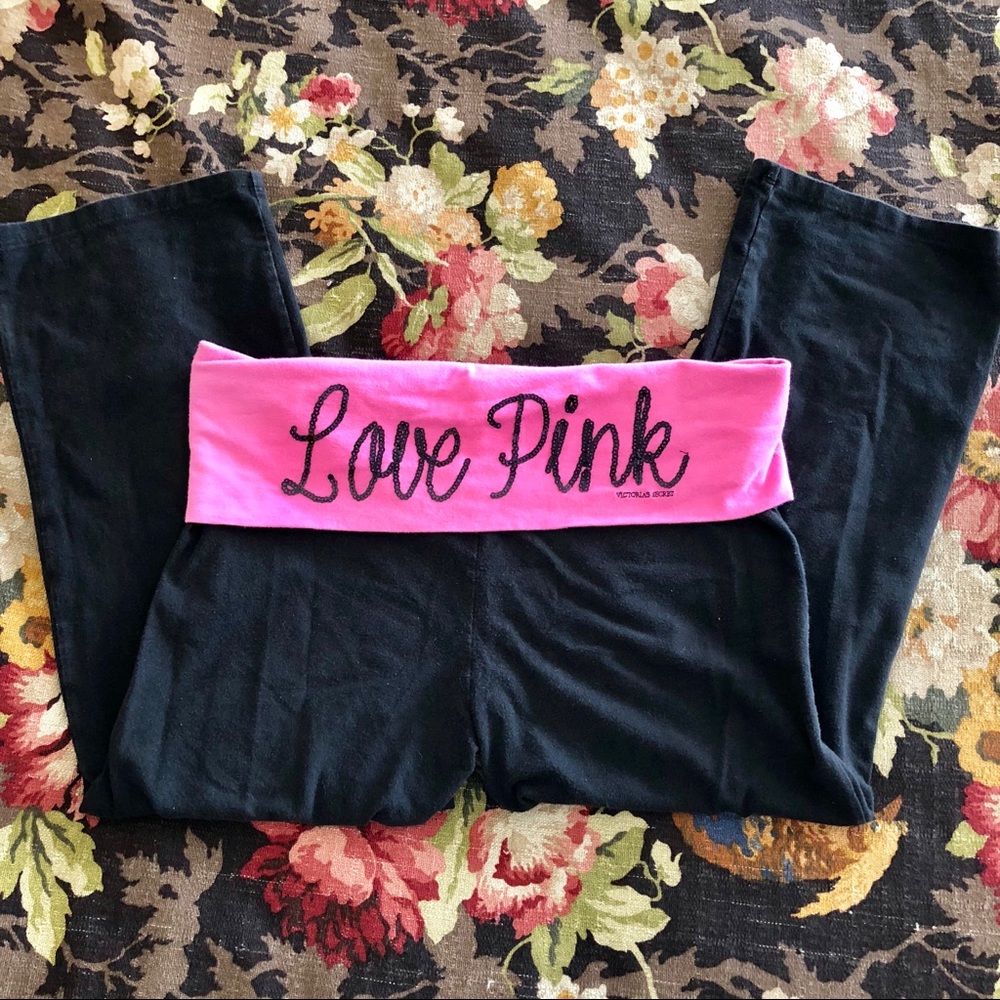 PINK💕 Cropped Yoga Pants - Picture 2 of 5